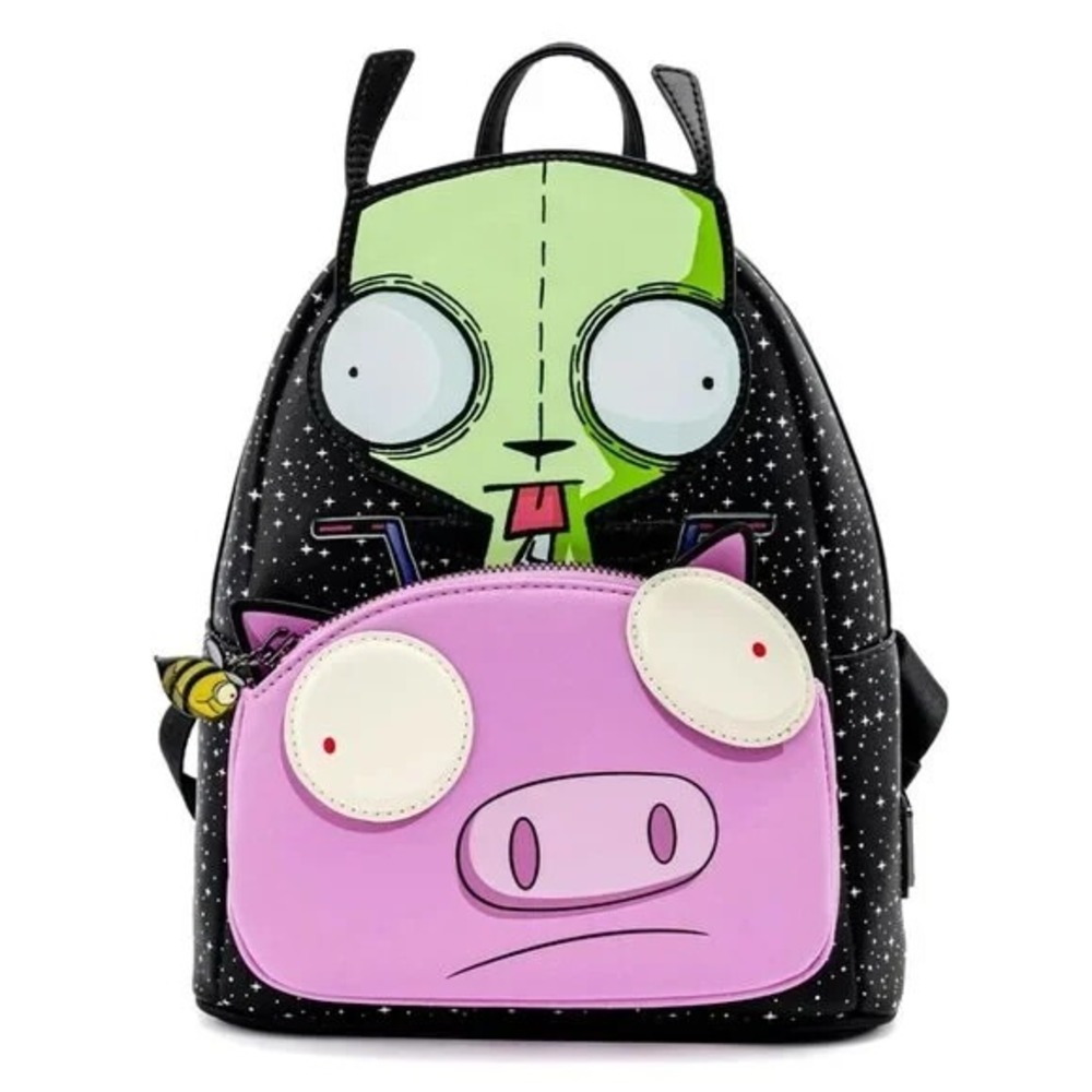 Loungefly‎ Nickelodeon Invader Zim Gir and Pig Mini Backpack